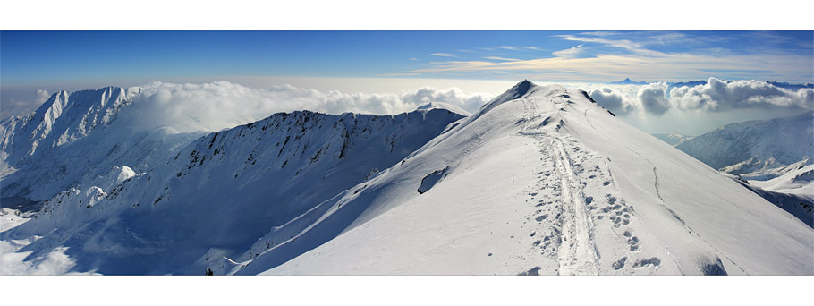 Panorama da punta Grifone - Civrari - Monviso